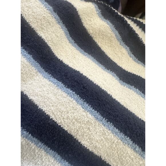 *Damaged* Veronica Beard Herbie Slit Neck Striped V-Neck Sweater Medium Flawed* - Picture 13 of 16